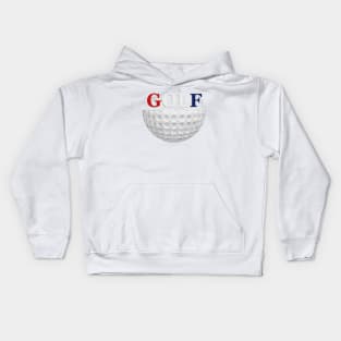 Sliced Golf Ball 1 Kids Hoodie